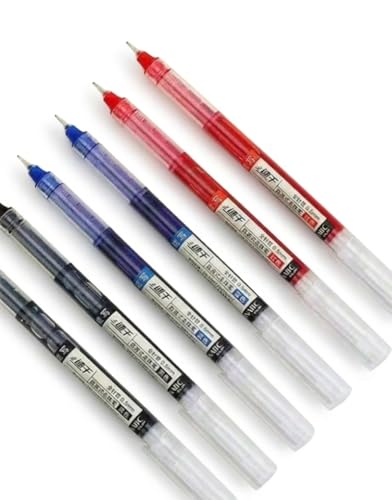 Image of Red Gel Pens Set of 12, 0.5mm Fine Point Pens, Smooth Writing Quick Dry Liquid Ink, No Smudge Retractable Gel Pens for Office, School Supplies, Journaling, Note Taking, Exams
