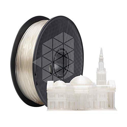 Image of Tesseract Premium PETG 1.75mm 3D Printing Filament | Dimensional Accuracy + /- 0.03mm | Compatible with Most FDM Printers | 1 KG 3D Printer Filament - PETG Natural /Clear (Quantity 1)