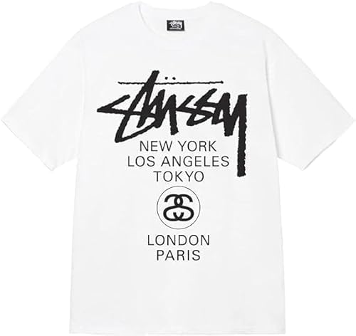 [�X�e���[�V�[] ���z �O���t�B�b�N�v�����g ����T�V���c WORLD TOUR TEE [���s�A��] (JP, �A���t�@�x�b�g, L, �z���C�g)