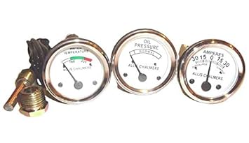 Oil Pressure Temp Amp Gauges for Allis Chalmers Tractor WD45 Dsl D15 Dsl D17 Gas Dsl D19
