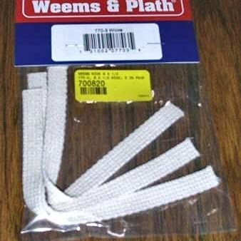 Weems Plath Lamp Wicks, wicks for yacht lamp (3 pkg) 1/2in