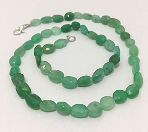 Perles de chrysoprase facettée de qualité AAA au perçage précis pour un enfilage fluide