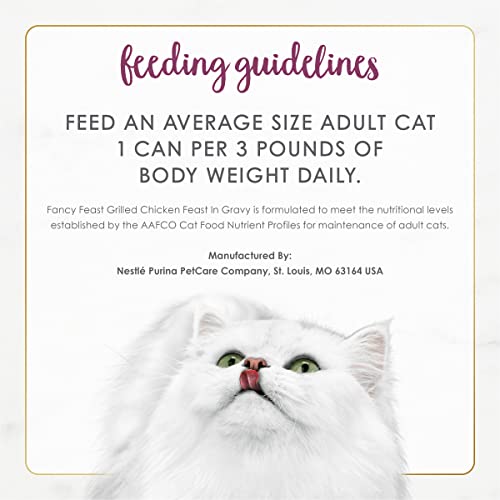 Fancy Feast 050000869961 Purina Fancy Feast Grilled Wet Cat Food Chicken Feast In Wet Cat Food Gravy thumb #7