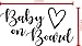Baby On Board Vinyl Decal Sticker 6