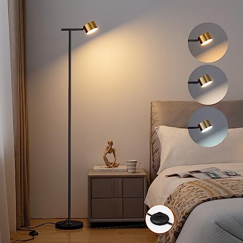 Mejores review On-line Lamparas de pie para sala disponible en línea para comprar. 33 FIGDIFOR - Lámparas de pie para sala de estar, 3 temperaturas de color, lámpara de lectura de piso con cabeza flexible, moderna lámpara de pie alta para recámara, lámpara de...