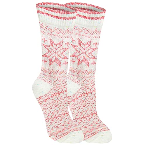 Image of World's Softest Cozy Collection Crew Socks - Smooth Multi Colors Cozy Socks - Knit Top Holiday Spirit Fashion Socks
