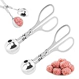 2PCS Meatball Maker Tool,1.38' Diameter Meat Ball Maker Tool Meatball Scoop None-stick for Cake, Melon Fruits, Rice Mold Maker