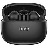 truke New Launch Buds Elite True Wireless in Ear Earbuds with 10mm Dynamic Driver, 70Hrs Battery & Fast Charging EarBuds, Dual-MIC ENC TWS, 40ms Low Latency Gaming Buds, Volume Control, BT 5.4 (Black)