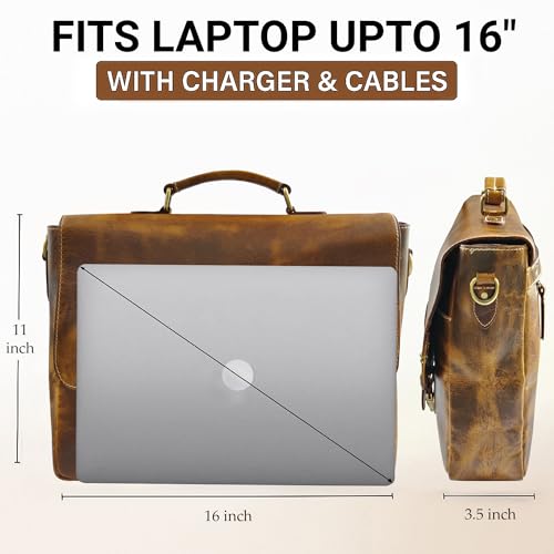 Maletín de piel para laptop 16 pulgadas miniatura 2