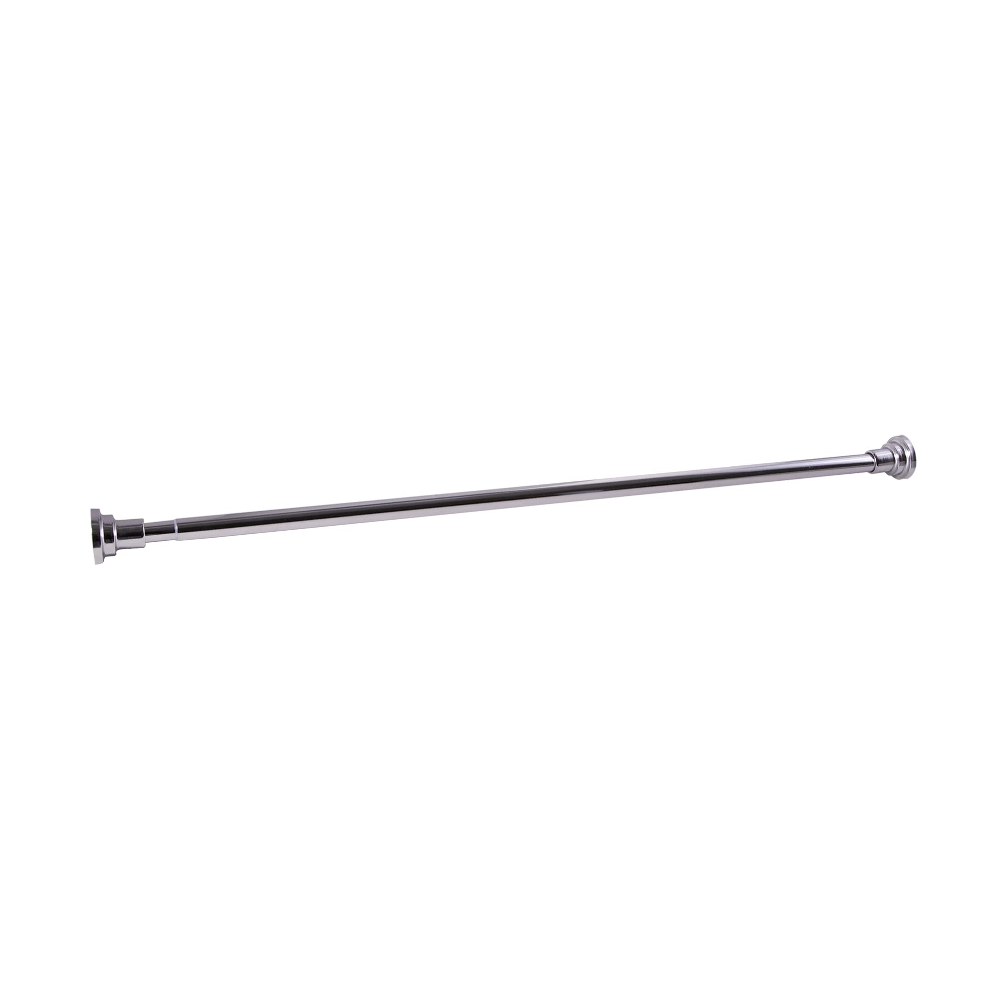 Design House 560904 Classic Adjustable Shower Rod for Bathroom, 42"-73", Polished Chrome