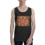 Shpongle Tank Tops Men's Cotton Tank Tops T Shirt Classic Crew Neck Casual Top Black X-Large