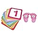 12 Stück Zahlen-Hopscotch-Spiel Bodenaufkleber, DIY Digitale Kreative Bodenaufkleber Lustige Bunte Hopscotch-Aufkleber Korridor-Dekoration für Kinderzimmer, Klassenzimmer, Spielzimmer, Kindergarten
