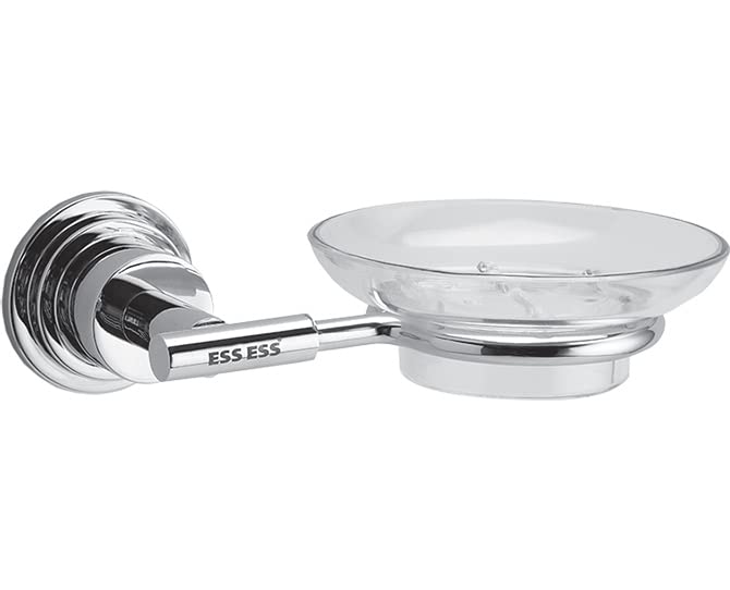 ESSESS by Asian Paints Soap Dish - Silver | Soap Dish for Home Kitchen Office Counterpart and Restroom Business Commercial Use | 3 Years Warranty