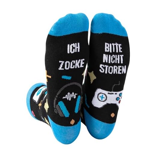 Lustige Gaming Socken Geschenke für Männer & Gamer-Jungs, Funny Personalisierte Gamer Geschenk Neuheit Geburtstag, Halloween Oster Weihnachtsgeschenke für Damen Herren Teenager Spieler