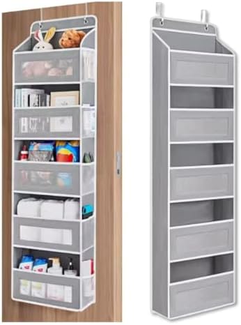 Organizador de porta suspenso multifuncional com 5 camadas com bo...