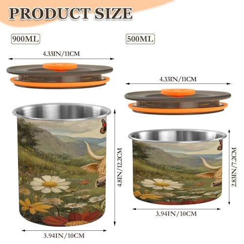 Contenedor hermético acero inox para café 17oz miniatura 3
