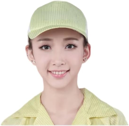 5 Pack ESD Work Caps with Side Mesh, Anti-Static Breathable Hats for Cleanroom & Factory