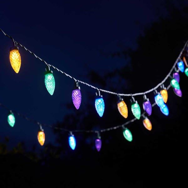 Garden Mile 30pc Outdoor String Lights - 14ft Connectable Mains Powered LED Festoon Lights with Timer Function - Waterproof Garden Festoon Lights Plug in Outdoor String Lights for Lighting Decor — image 1