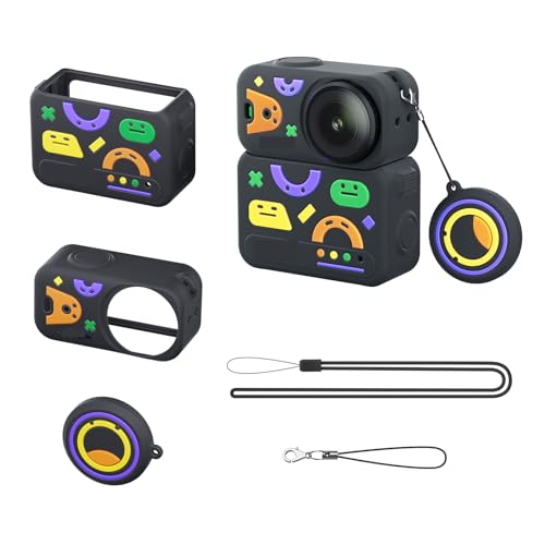 LICHIFIT for DJI OSMO NANO �ی�P�[�X �V���R���ی�J�o�[ �������E�� �����Y�ی�J�o�[�t�� �����h�~ �L�Y�h�~ �h�o �X�g���b�v�t�� �A�N�V�����J���� �A�N�Z�T���[ (�u���b�N) [���s�A���i]