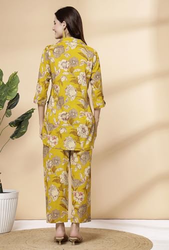 Image of Pistaa's Women Summery Floral Cotton Co-ord Set