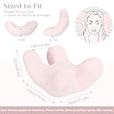 vocheer Anti Wrinkle Pillow, Comfortable Down Alternative Face Pillow, Adjustable Beauty Pillows Provides Neck Support And Pain Relief, Perfect Ergonomic Design for Side Sleeper, Amplexus, Pink - Image 6