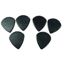 Dunlop Max Grip 471R3S Jazz Iii Stiffo médiators pour guitare en Nylon-Noir-Lot de 6 - Les Beatles, Paul McCartney, John Lennon, RIngo Starr, George Harrison