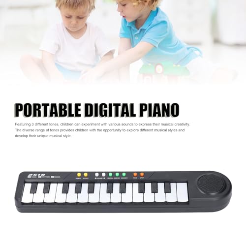 Teclado electrónico de 25 teclas para niños de 3 años con micrófono portátil 5