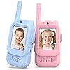 Vikye Video Walkie Talkies, 2 Pack Rechargeable Handheld Intercom Toy 2 Way Radio with 2.0 Inch Screen 500m Range, for Kids Indoor Outdoor Activity