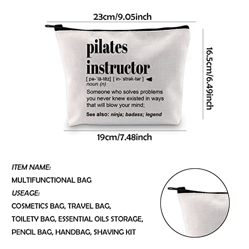 WCGXKO Pilates Instructor Gift Pilates Gifts Pilates Lover Gift Pilates Teacher Zipper Pouch Cosmetic Bag (pilates instructor)2
