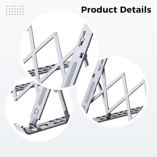 Support pour ordinateur portable en alliage d'aluminium avec structure stable double W - 5