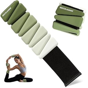 Ankle Weights for Women Wrist Weights Set of 2 (1 lb/2 lbs Each) Adjustable Arm Leg Weight for Womens Men Suitable for Walking Swimming Running Pilates Yoga Gym