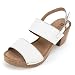 White Mountain Women's Motor Heeled Sandal