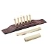 Guitar Bridge Nut Saddle And 6pcs String Pins For Acoustic Guitars Parts Replacement (Z4981)
