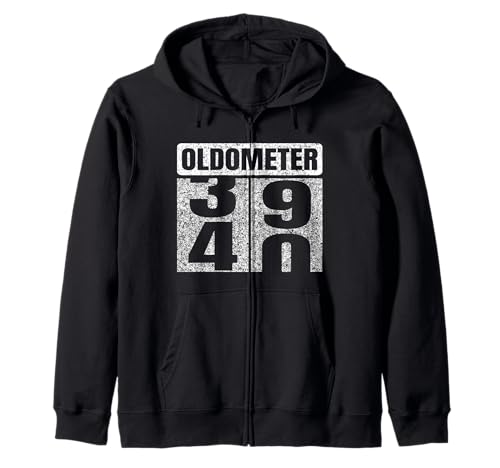 Oldometer 39-40 40th Birthday 40 Year Old Funny Gifts Idea Sweat à Capuche