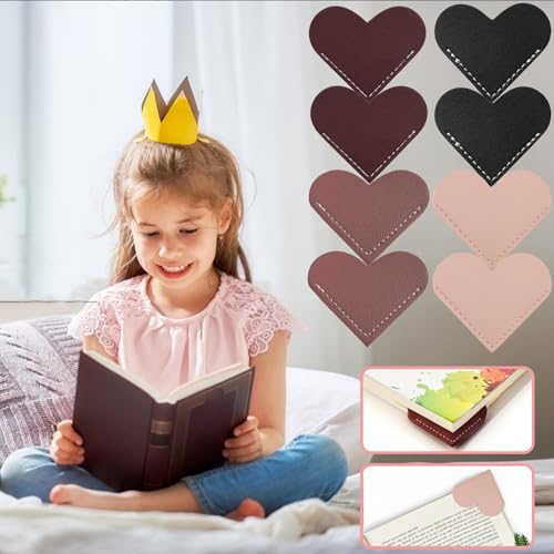 8-Pack Heart Bookmarks for Reading - Only $3.49
