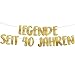 Lustige Banner, Glitzerbanner Legende Seit 40 Jahren, Partyzubehör zum 40. Geburtstag