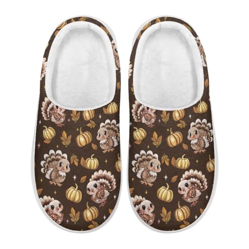 UNICEU Fall Slippers for Women Lightweight Slip On House Shoes Cozy Fluffy Slipper Comfortable Slides for Bedroom2