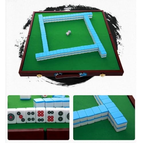 Set Tradicional Chino Mahjong 144 Fichas Melamina miniatura 2
