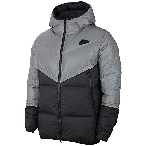 Nike Herren Daunenjacke Down-Fill Windrunner Schwarz Code CZ1492-010,...