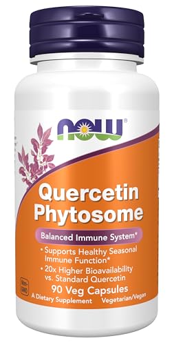 Now Foods Supplements Quercetin Phytosome 250mg Balanced Immune System 90 Vcaps