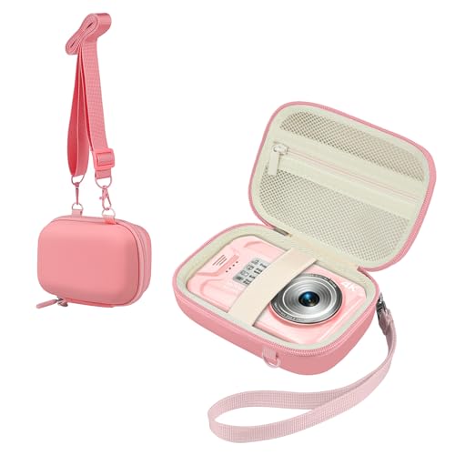 Funda impermeable rígida para cámara Leayjeen rosa miniatura 1