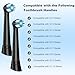 Replacement Heads Compatible with Oral B iO 2/3/4/5/6/7/8/9/10 Series Electric Toothbrush, Brush Heads Compatible with Oral B iO for Gentle Gum Care & Deep Cleaning (8 Black)