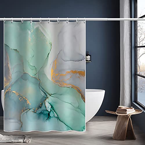 Rideau de douche de bain haut de gamme en polyester imperméable à oeillets