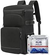 AGECASH A Cooler Backpack with 2 Ice Packs, 40 Cans Insulated Leak Proof Backpack Cooler, Portabl...