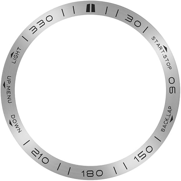 Compatible for Garmin Fenix 8 AMOLED 51mm Watch Bezel Ring, Stainless Steel Polished Adhesive Cover Anti-Scratch Protector Cover Ring for Garmin Fenix 8 Solar (Silver, 51mm) image 3