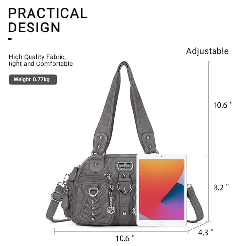 Image of Angel Kiss Small Purse Handbag for Women Crossbody and Shoulder Bags Multipocket Soft Hobo Purses