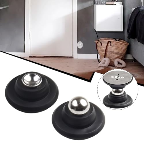 Butée de porte magnétique noire brossée pour bloquer et décorer vos pièces