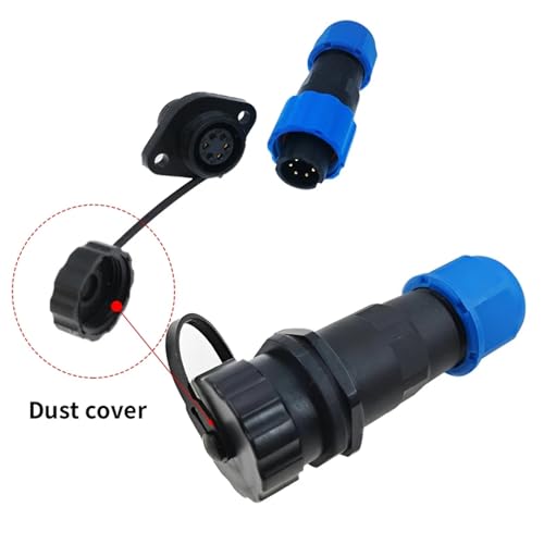 Conector IP68 SP13 docking de 7 pines para prolongación de cables 3
