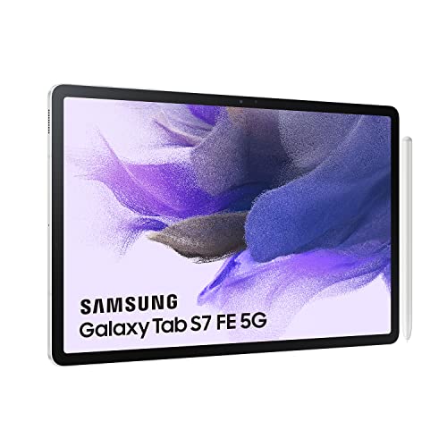 Samsung-Tablet-Galaxy-Tab-S7-FE-de-124-Pulgadas-con-5G-y-sistema-operativo-Android-64-GB-Plata-ES-version
