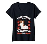Photo Gallery papillon dog owner fur parent continental toy spaniel razza maglietta con collo a v Photo Gallery papillon dog owner fur parent continental toy spaniel razza maglietta con collo a v
